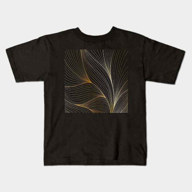 Gradientgold Kids T-Shirt by Pontus Design 